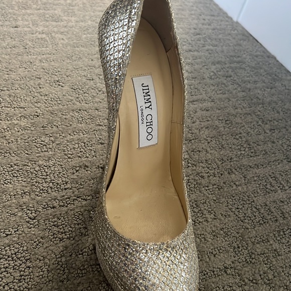 Eros Jimmy Choos- like new. 1/2 size too small for me - Picture 8 of 9